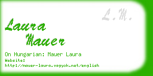 laura mauer business card